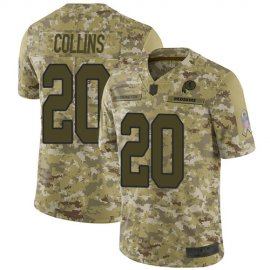Nike Washington Football Team #20 Landon Collins Camo Youth Stitched NFL Limited 2018 Salute to Service Jersey
