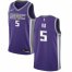 Nike Sacramento Kings #5 DeAaron Fox Purple NBA Swingman Icon Edition Jersey