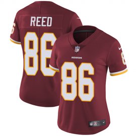 Nike Washington Football Team #86 Jordan Reed Burgundy Red Team Color Womens Stitched NFL Vapor Untouchable Limited Jersey