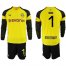 Dortmund #1 Burki Home Long Sleeves Soccer Club Jersey