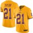 Nike Washington Football Team #21 Sean Taylor Gold Mens Stitched NFL Limited Rush Jersey