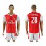 Arsenal #28 Campbell Champions League Home Soccer Club Jersey