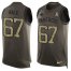 Nike Carolina Panthers #67 Ryan Kalil Green Mens Stitched NFL Limited Salute To Service Tank Top Jersey