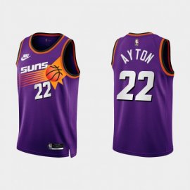 Phoenix Phoenix Suns #22 Deandre Ayton Purple Mens Nike NBA 2022-23 Classic Edition Jersey Mens
