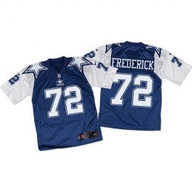 Nike Dallas Cowboys #72 Travis Frederick Navy Blue/White Throwback Mens Stitched NFL Elite Jersey