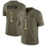 Nike Carolina Panthers #1 Cam Newton Olive/Camo Mens Stitched NFL Limited 2017 Salute To Service Jersey