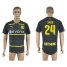 Dortmund #24 Sarr Away Soccer Club Jersey