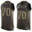 Nike Dallas Cowboys #70 Zack Martin Green Mens Stitched NFL Limited Salute To Service Tank Top Jersey