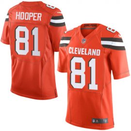 Nike Cleveland Browns #81 Austin Hooper Orange Alternate Mens Stitched NFL New Elite Jersey