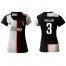 Womens Juventus #3 Chiellini Home Soccer Club Jersey