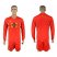 Belgium Blank Red Home Long Sleeves Soccer Country Jersey