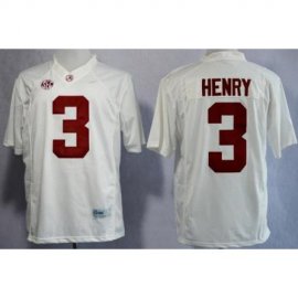 Alabama Crimson Tide 3 Henry White College Football Limited NCAA Jerseys