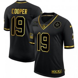 Dallas Cowboys #19 Amari Cooper Mens Nike 2020 Salute To Service Golden Limited NFL Jersey Black