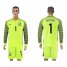 Brazil #1 Alisson Shiny Green Long Sleeves Goalkeeper Soccer Country Jersey
