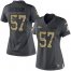 Nike Denver Broncos #57 Tom Jackson Black Womens Stitched NFL Limited 2016 Salute to Service Jersey