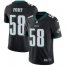Nike Philadelphia Eagles #58 LJ Fort Black Alternate Mens Stitched NFL Vapor Untouchable Limited Jersey