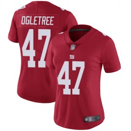 Nike New York Giants #47 Alec Ogletree Red Alternate Womens Stitched NFL Vapor Untouchable Limited Jersey