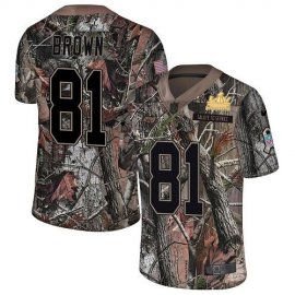 Nike Tampa Bay Buccaneers #81 Antonio Brown Camo Youth Super Bowl LV Champions Patch Stitched NFL Limited Rush Realtree Jersey