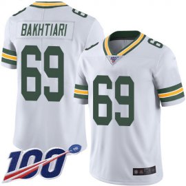 Nike Green Bay Packers #69 David Bakhtiari White Youth Stitched NFL 100th Season Vapor Limited Jersey