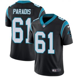 Nike Carolina Panthers #61 Matt Paradis Black Team Color Mens Stitched NFL Vapor Untouchable Limited Jersey