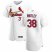 St.Louis Cardinals #38 Kodi Whitley Mens Nike White Home 2020 Authentic Player MLB Jersey