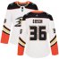 Adidas Anaheim Ducks #36 John Gibson White Road Authentic Womens Stitched NHL Jersey