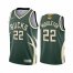 Milwaukee Milwaukee Bucks #22 Khris Middleton Mens 2021 NBA Finals Bound Swingman Earned Edition Jersey Green Mens
