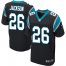 Nike Carolina Panthers #26 Donte Jackson Black Team Color Mens Stitched NFL Elite Jersey