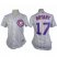 Chicago Cubs #17 Kris Bryant White(Blue Strip) Womens Fashion Stitched MLB Jersey
