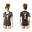 Womens Germany #3 Hector Away Soccer Country Jersey