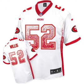 Nike San Francisco 49ers #52 Patrick Willis White Mens Stitched NFL Elite Drift Fashion Jersey