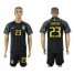 Brazil #23 Ederson Black Goalkeeper Soccer Country Jersey