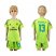 Real Madrid #13 K.Casilla Shiny Green Goalkeeper Kid Soccer Club Jersey