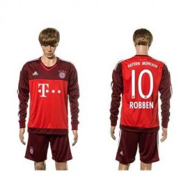Bayern Munchen #10 Robben Goalkeeper Long Sleeves Soccer Club Jersey
