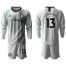 Chelsea #13 Caballero Grey Goalkeeper Long Sleeves Soccer Club Jersey