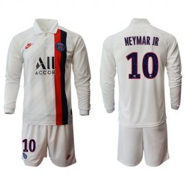 Paris Saint-Germain #10 Neymar Jr Away Long Sleeves Soccer Club Jersey