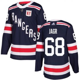 Adidas New York Rangers #68 Jaromir Jagr Navy Blue Authentic 2018 Winter Classic Stitched NHL Jersey