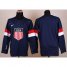 2014 Olympic Team USA Blank Navy Blue Stitched NHL Jersey