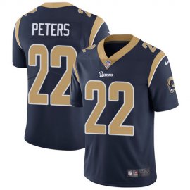 Nike Los Angeles Rams #22 Marcus Peters Navy Blue Team Color Youth Stitched NFL Vapor Untouchable Limited Jersey