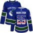 Adidas Vancouver Canucks #25 Jacob Markstrom Blue Home Authentic USA Flag Womens Stitched NHL Jersey