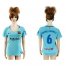 Womens Barcelona #6 Denis Suarez Away Soccer Club Jersey