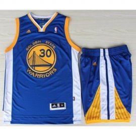 Golden State Warriors 30 Stephen Curry Blue Revolution 30 Swingman Jerseys Shorts NBA Suits Cheap