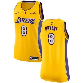 Womens Nike Los Angeles Lakers #8 Kobe Bryant Gold NBA Swingman Icon Edition Jersey