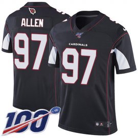Nike Arizona Cardinals #97 Zach Allen Black Alternate Mens Stitched NFL 100th Season Vapor Limited Jersey