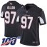 Nike Arizona Cardinals #97 Zach Allen Black Alternate Mens Stitched NFL 100th Season Vapor Limited Jersey