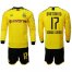 Dortmund #17 Sergio Gomez Home Long Sleeves Soccer Club Jersey