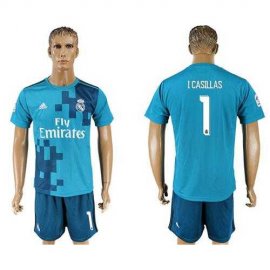 Real Madrid #1 I Casillas Sec Away Soccer Club Jersey