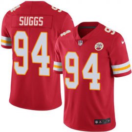 Nike Kansas City Chiefs #94 Terrell Suggs Red Team Color Mens Stitched NFL Vapor Untouchable Limited Jersey