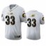 Green Bay Packers #33 Aaron Jones Mens Nike White Golden Edition Vapor Limited NFL 100 Jersey