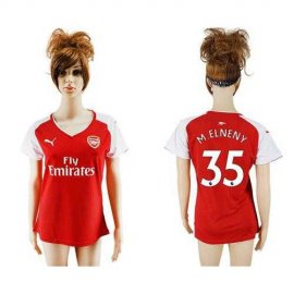 Womens Arsenal #35 M.Elneny Home Soccer Club Jersey